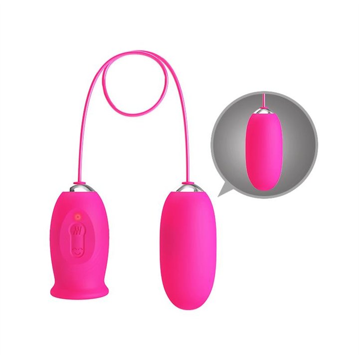 Daisy Vibrating Egg with Licking Tongue Pink - BI-014749-1 - Teknashop Ltd