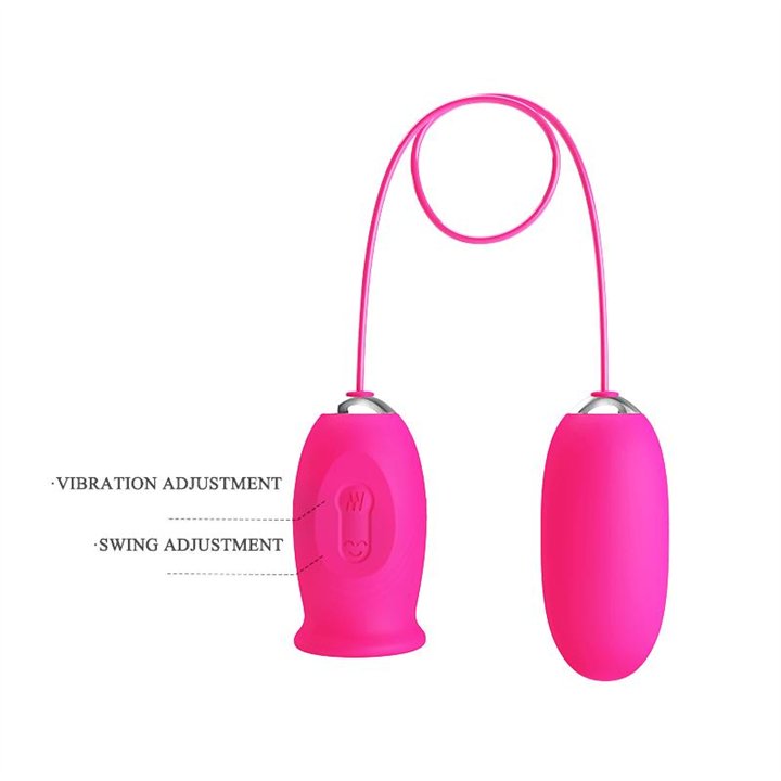 Daisy Vibrating Egg with Licking Tongue Pink - BI-014749-1 - Teknashop Ltd