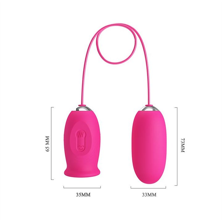 Daisy Vibrating Egg with Licking Tongue Pink - BI-014749-1 - Teknashop Ltd