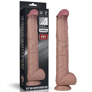 Dual Layered Bendable Dildo XXL 14,5 - LO-LV411301 - Teknashop Ltd