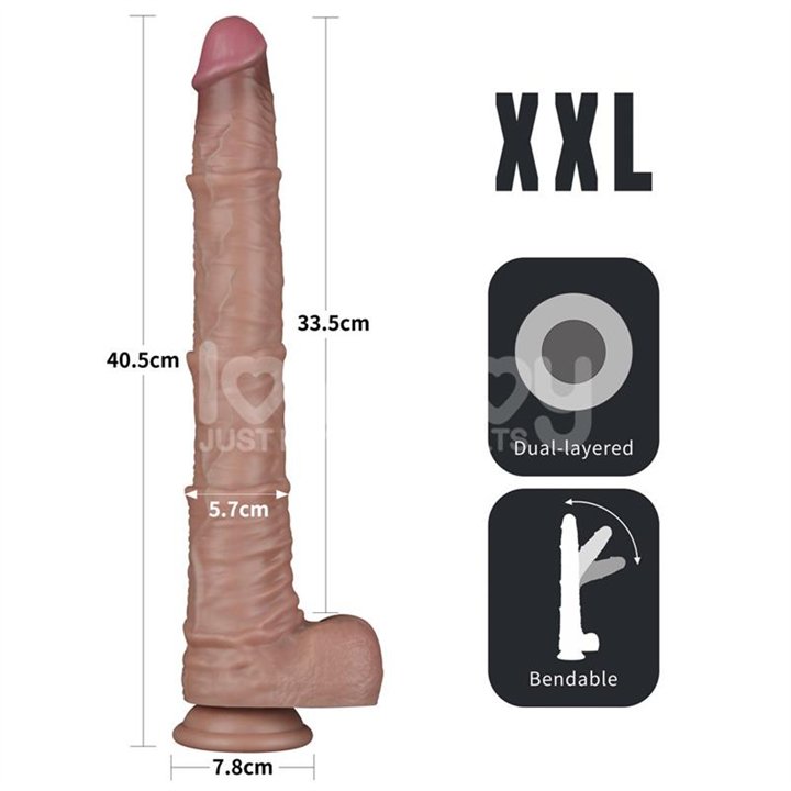 Dual Layered Bendable Dildo XXL 16 - LO-LV411302 - Teknashop Ltd