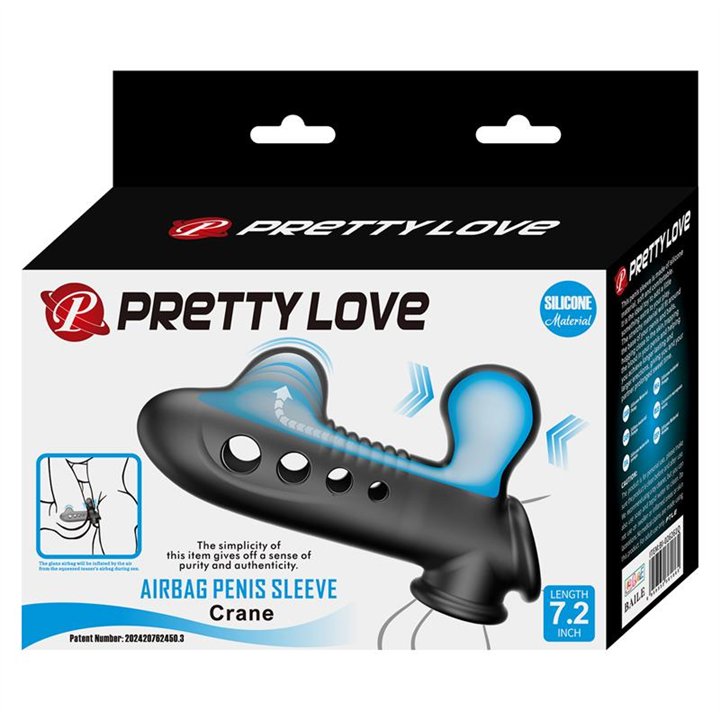 Crane Penis Sleeve with inflation function - BI-026261Q - Teknashop Ltd