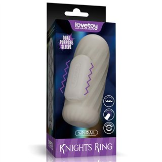 Knights Ring Vibrating Dual Purpose Sleeve - LO-LV314111 - Teknashop Ltd
