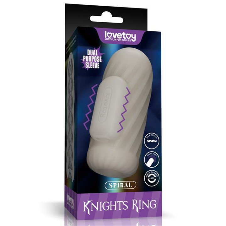 Knights Ring Vibrating Dual Purpose Sleeve - LO-LV314111 - Teknashop Ltd