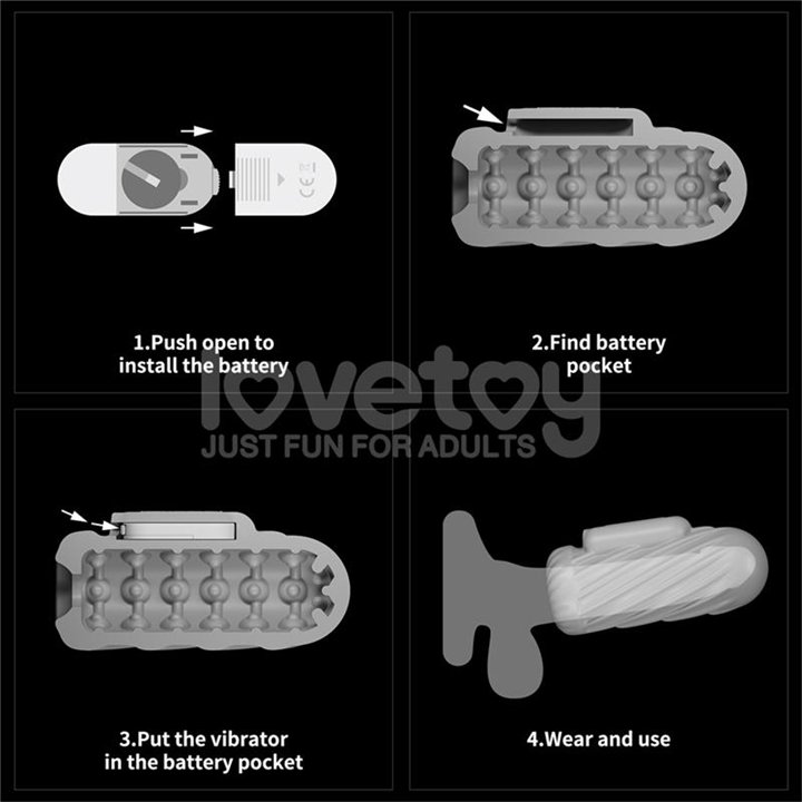 Knights Ring Vibrating Dual Purpose Sleeve - LO-LV314111 - Teknashop Ltd