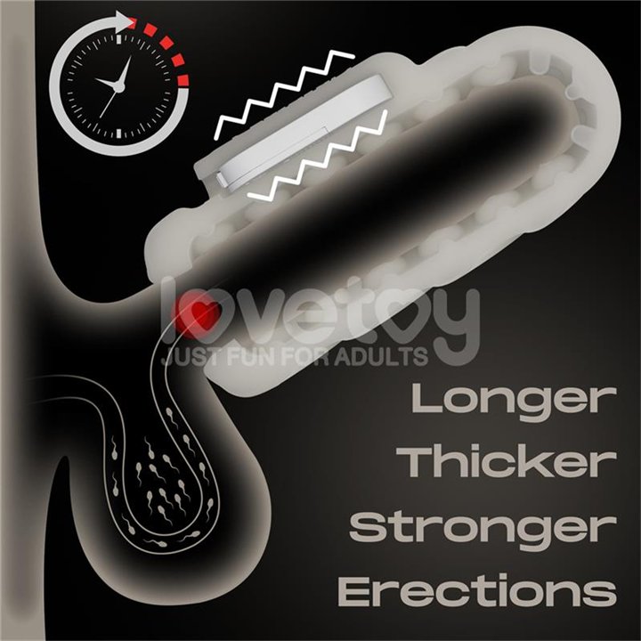 Knights Ring Vibrating Dual Purpose Sleeve - LO-LV314111 - Teknashop Ltd