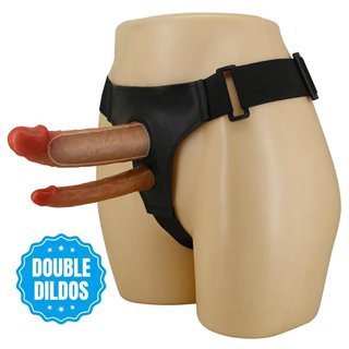 Keaven StrapOn with Hollow Double Dildo - BW-022106 - Teknashop Ltd
