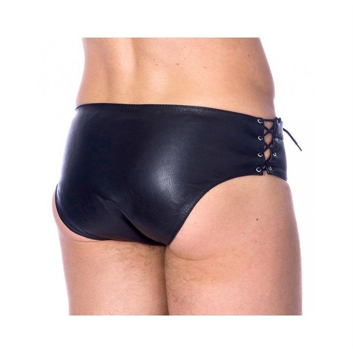 Leather Briefs Adjustable Black - R7326.4 - Teknashop Ltd