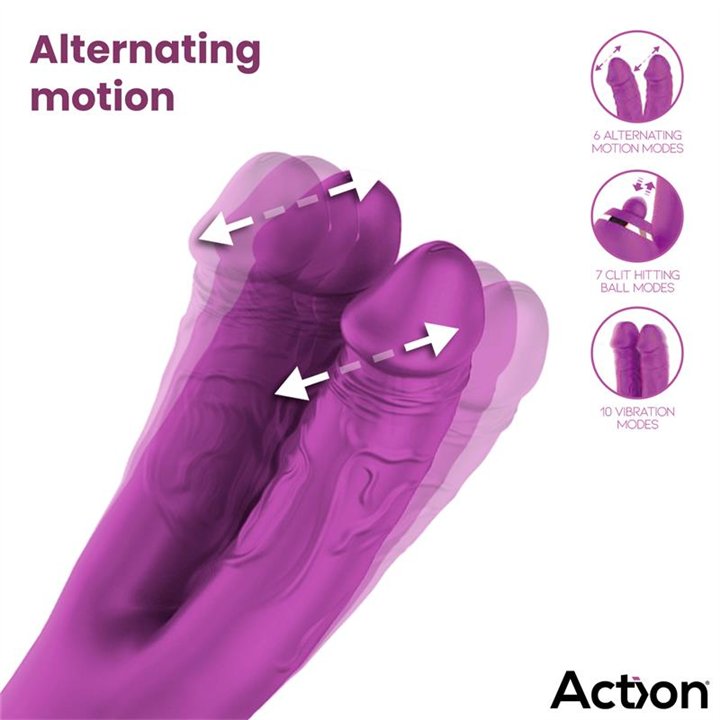 Nico Vibe with Clit Hitting Ball and Alternating Dildos - AC-673 - Teknashop Ltd