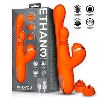 Ethan Vibrator 360º G-spot Massage with Multifunction Caps - IN-509 - Teknashop Ltd