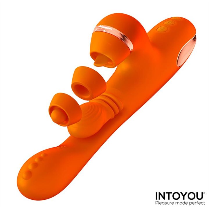 Ethan Vibrator 360º G-spot Massage with Multifunction Caps - IN-509 - Teknashop Ltd