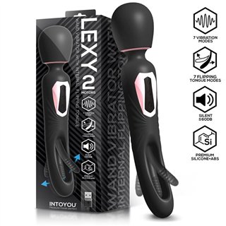 Lexy Vibrating Wand with Internal Flipping Tongue - IN-671 - Teknashop Ltd
