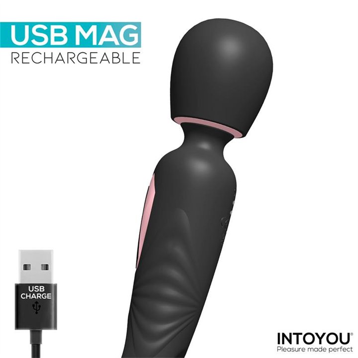 Lexy Vibrating Wand with Internal Flipping Tongue - IN-671 - Teknashop Ltd