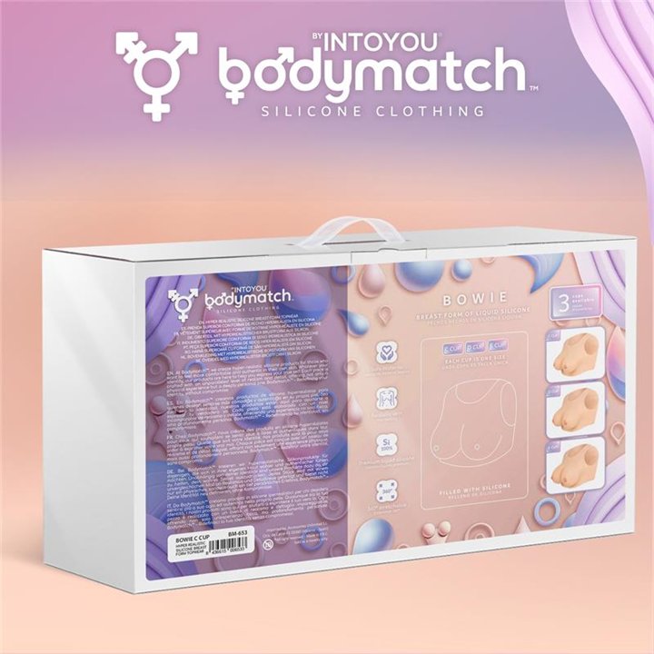 Bowie Realistic Breast Form Liquid Silicone C Cup - BM-653 - Teknashop Ltd