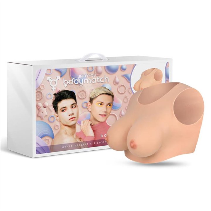 Bowie Realistic Breast Form D Cup Liquid Silicone - BM-654 - Teknashop Ltd