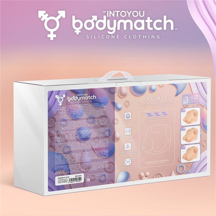 Bowie Realistic Breast Form D Cup Liquid Silicone - BM-654 - Teknashop Ltd