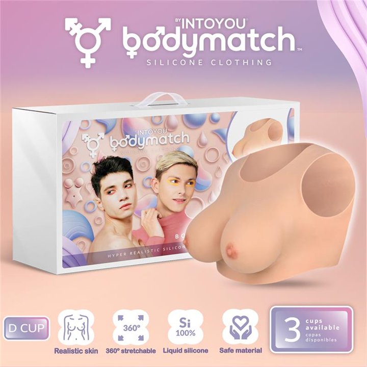 Bowie Realistic Breast Form D Cup Liquid Silicone - BM-654 - Teknashop Ltd