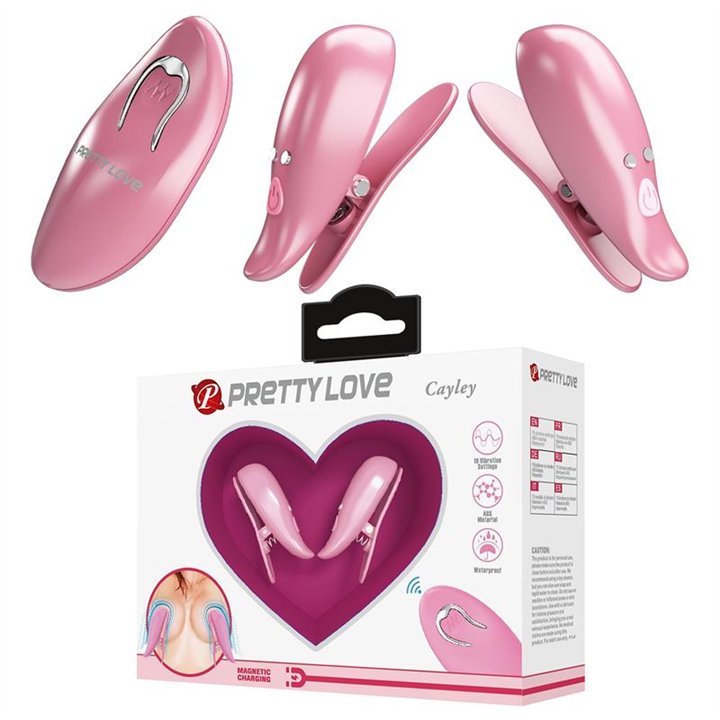 Cailey Nipple Clamps with Vibration and Remote - BI-300036W - Teknashop Ltd