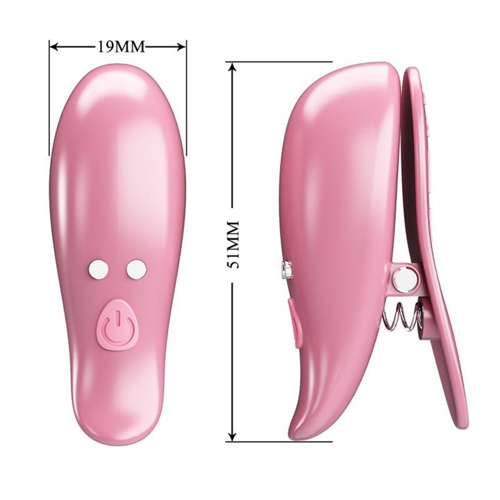 Cailey Nipple Clamps with Vibration and Remote - BI-300036W - Teknashop Ltd