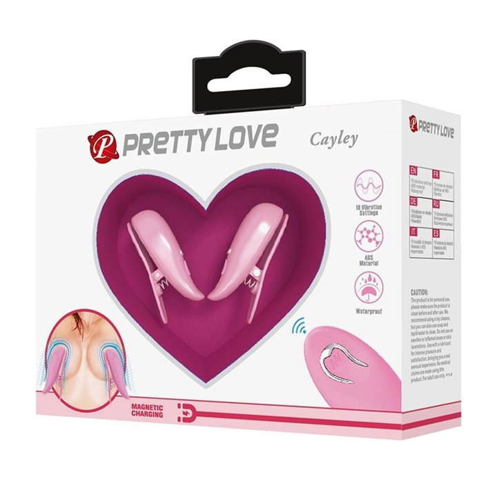 Cailey Nipple Clamps with Vibration and Remote - BI-300036W - Teknashop Ltd
