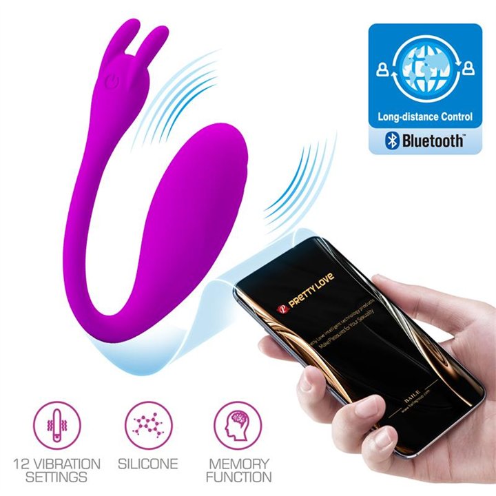 Catalina Vibrating Egg with APP Pink - BI-014935HP - Teknashop Ltd
