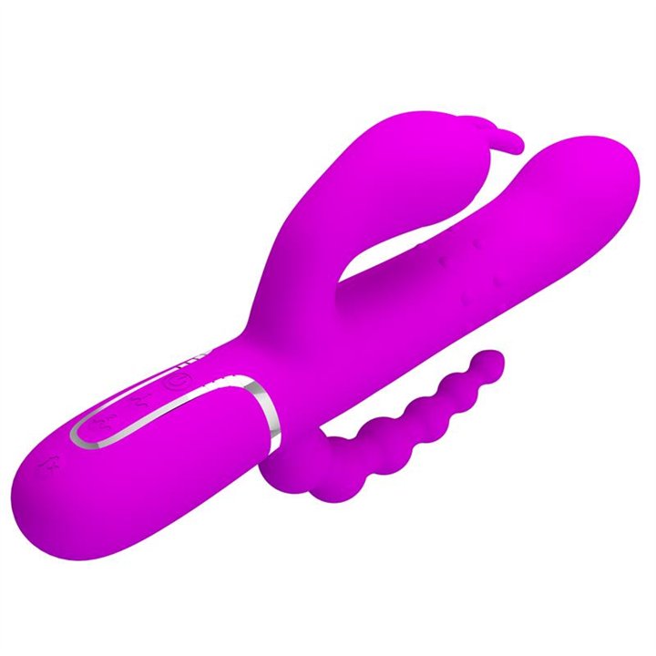 Cammy 4 in 1 Vibe with Rotating Balls and Anal Chain - BW-500036 - Teknashop Ltd