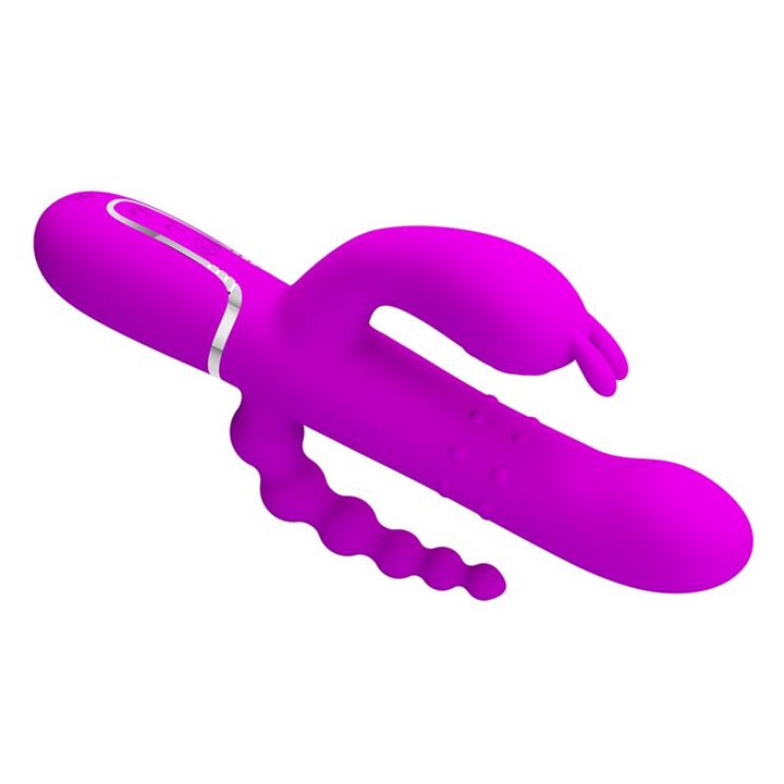 Cammy 4 in 1 Vibe with Rotating Balls and Anal Chain - BW-500036 - Teknashop Ltd