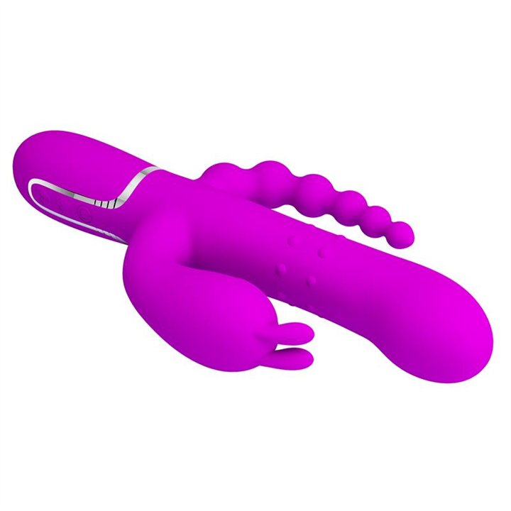 Cammy 4 in 1 Vibe with Rotating Balls and Anal Chain - BW-500036 - Teknashop Ltd