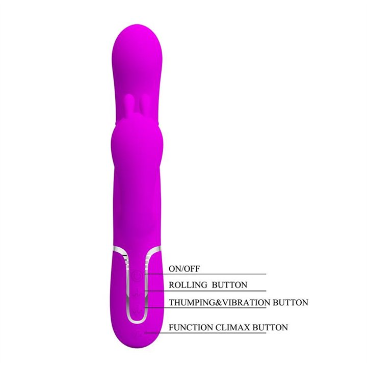Cammy 4 in 1 Vibe with Rotating Balls and Anal Chain - BW-500036 - Teknashop Ltd