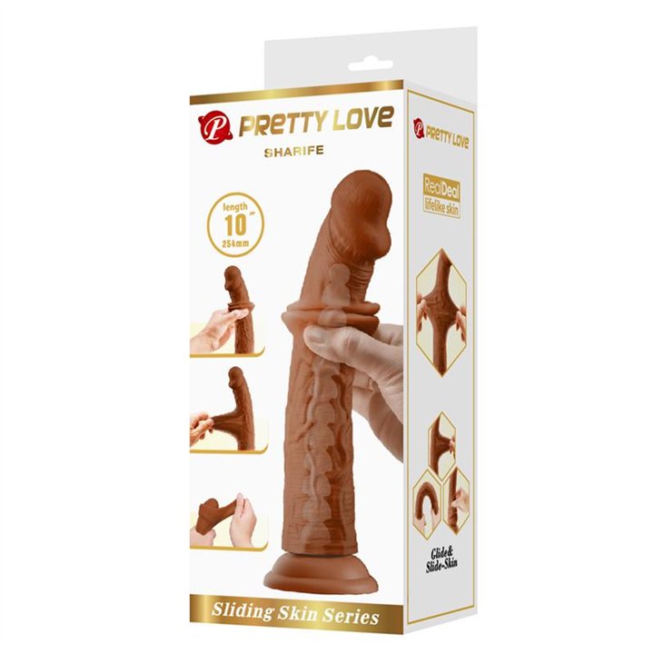 Sharife Dildo Sliding Skin-Retractil 25 cm - BW-008118LP-1 - Teknashop Ltd