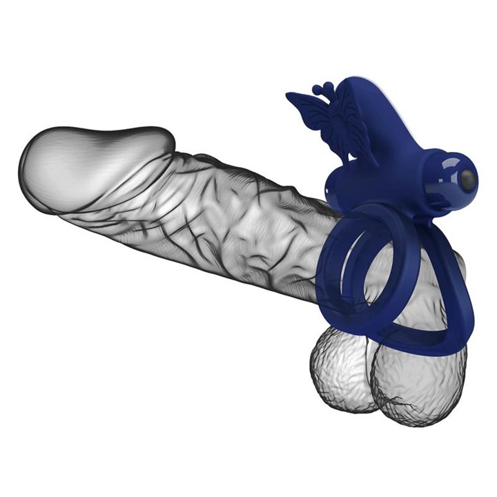 Vibrating Double Penis Ring - BI-210296-3 - Teknashop Ltd