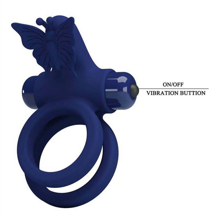 Vibrating Double Penis Ring - BI-210296-3 - Teknashop Ltd
