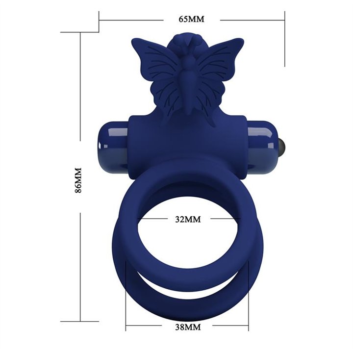 Vibrating Double Penis Ring - BI-210296-3 - Teknashop Ltd