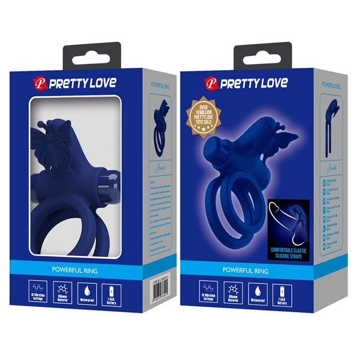 Vibrating Double Penis Ring - BI-210296-3 - Teknashop Ltd