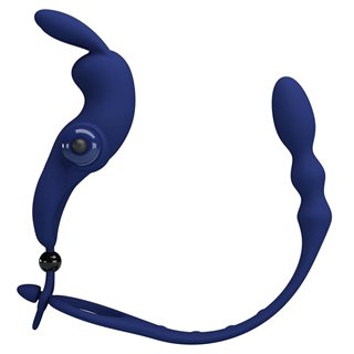 Vibrating Penis Ring with Anal Chain - BI-210213-3 - Teknashop Ltd