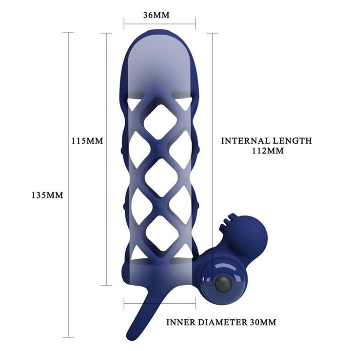 Vibrating Penis Sleeve - BI-026236-3 - Teknashop Ltd