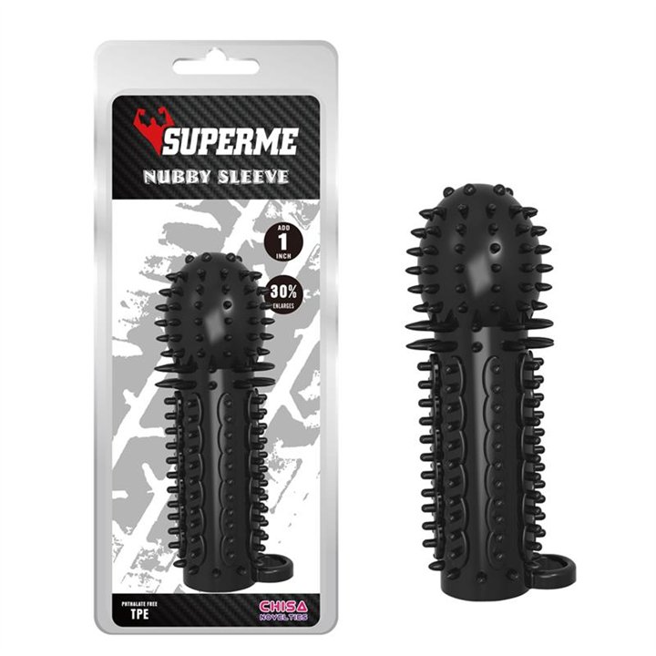 Nubby Sleeve-BLACK - CN-371620541 - Teknashop Ltd