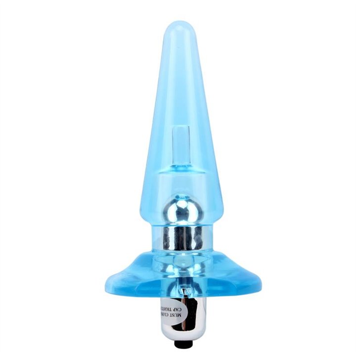 Vibrating Butt Plug Nicoles 12.5 x 3.2 cm Azul - CN-371410502 - Teknashop Ltd
