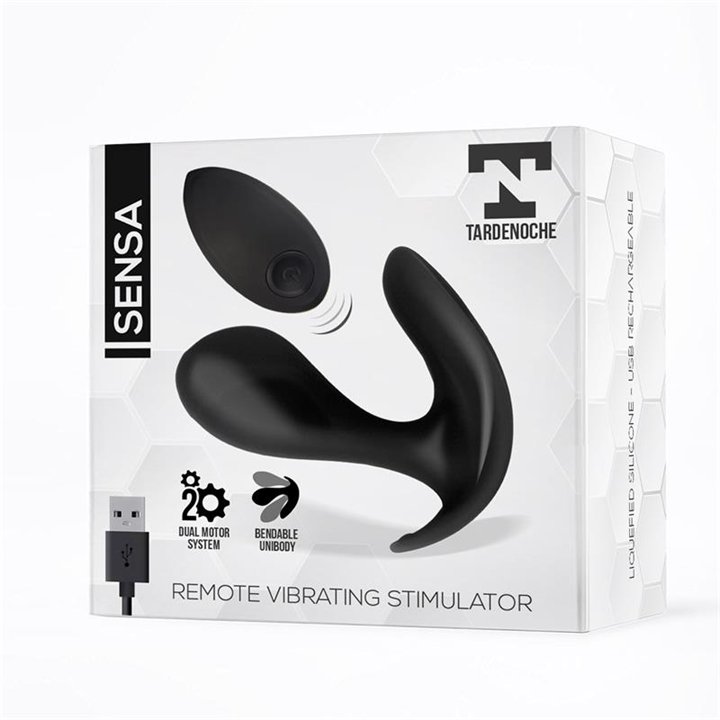 Sensa Stimulator Remote Control USB Liquid Silicone Black - T-115 - Teknashop Ltd