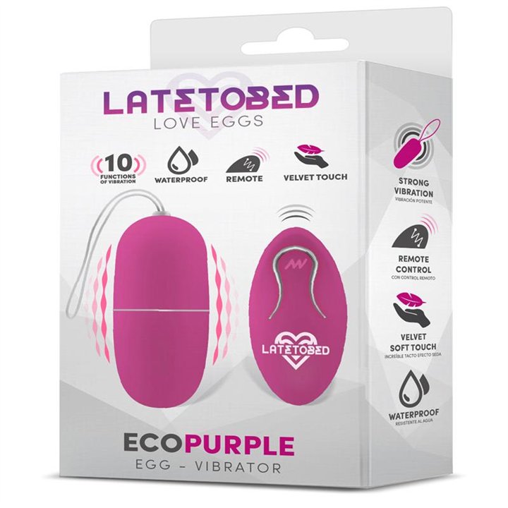 Ecopurple Vibrating Egg with Remote Control - M-845 - Teknashop Ltd