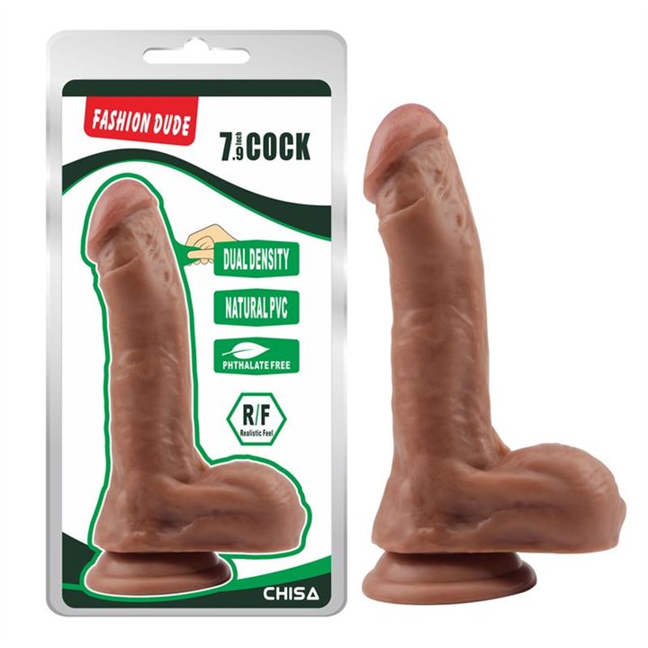 Dildo Dual Density Fashion Dude 20.5 x 4.5 cm Latin - CN-711795701 - Teknashop Ltd
