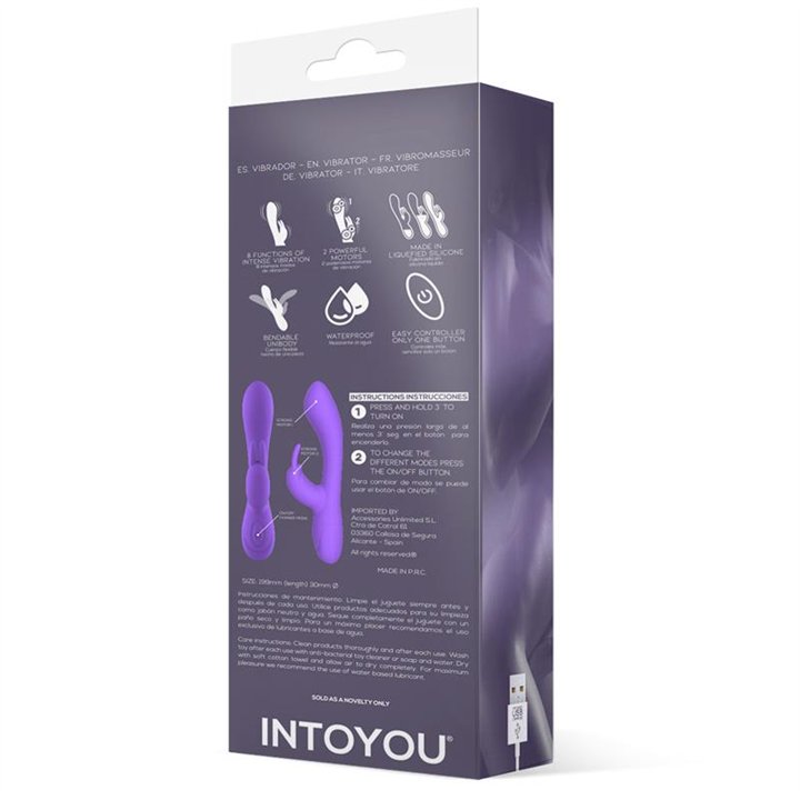 Mauve Mauve Liquefied Silicone Unibody Vibe USB Purple - IN-023 - Teknashop Ltd
