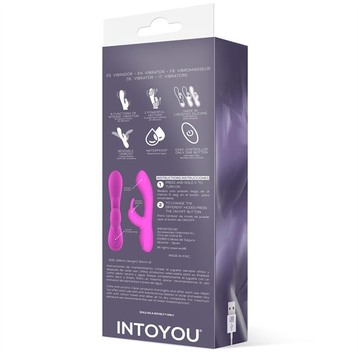 Mauve Unibody Liquefied Silicone Vibe USB Pink - IN-024 - Teknashop Ltd