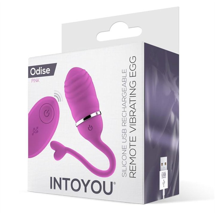 Vibrating Egg with Remote Control Odise USB Silicone Pink - IN-026 - Teknashop Ltd