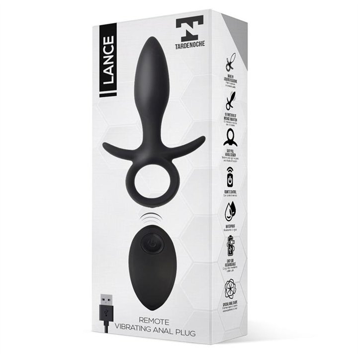 Lance Anal Plug Remote Control Liquified Silicone USB - T-118 - Teknashop Ltd