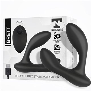 Brett Prostate Massager Remote Control USB Liquid Silicone - T-123 - Teknashop Ltd