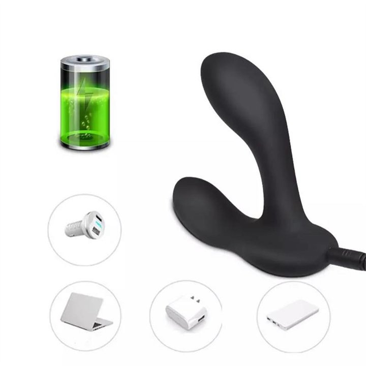Brett Prostate Massager Remote Control USB Liquid Silicone - T-123 - Teknashop Ltd