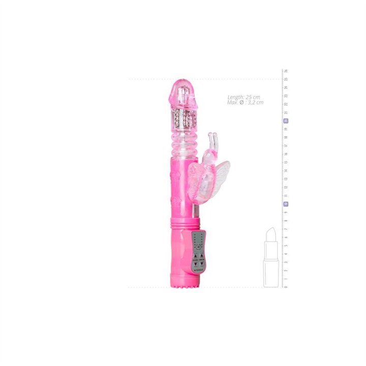 Bunny Vibrator - Pink Butterfly - ET037PNK - Teknashop Ltd