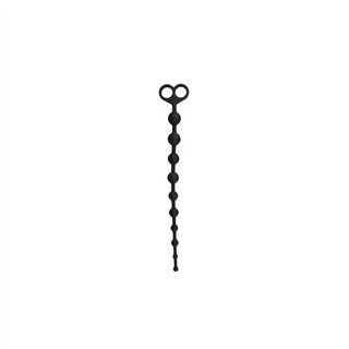 Long Anal Beads Black - ET106BLK - Teknashop Ltd