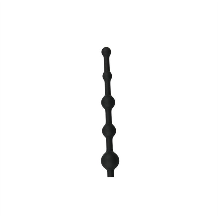 Long Anal Beads Black - ET106BLK - Teknashop Ltd